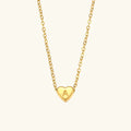 Heart Muse Initial Necklace