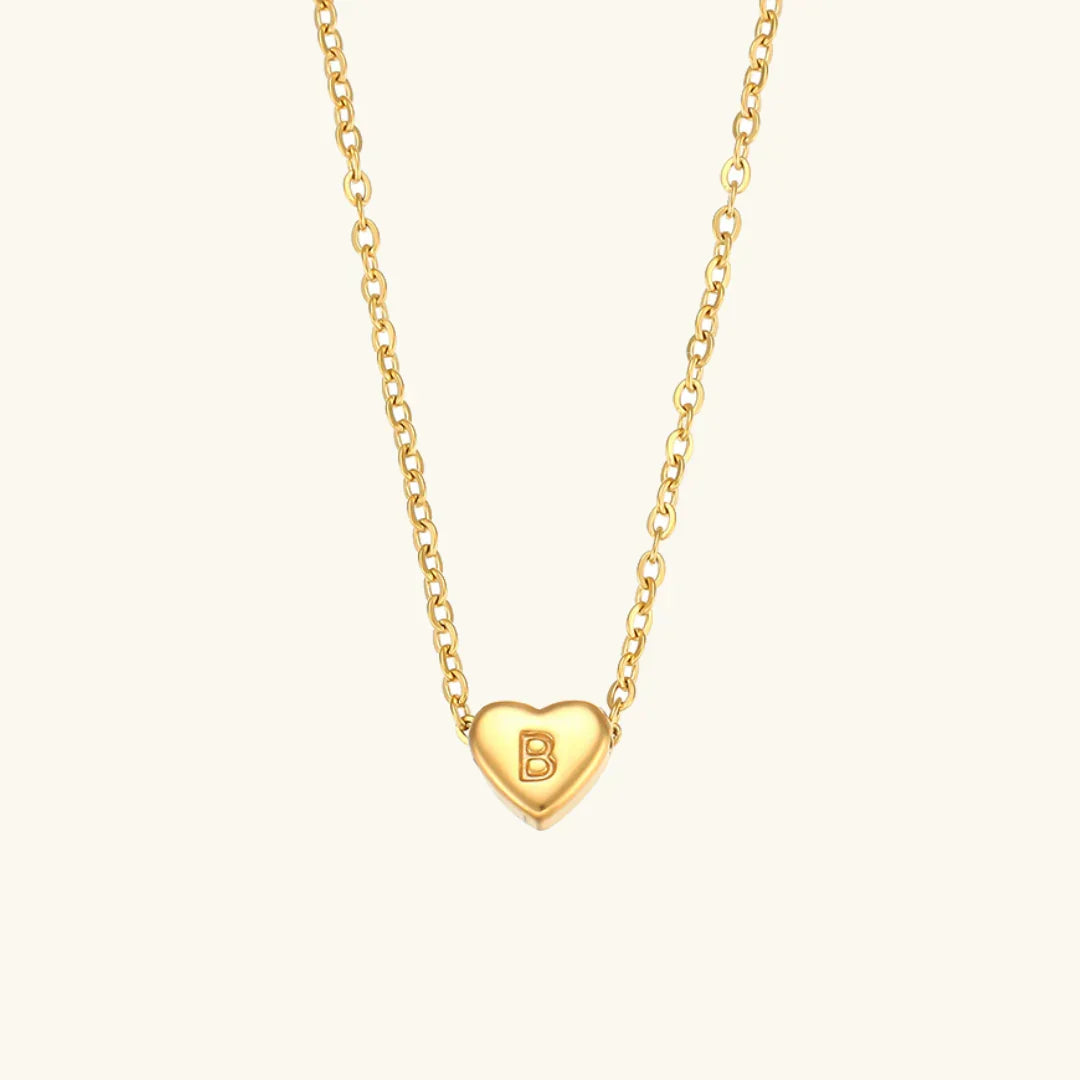 Heart Muse Initial Necklace