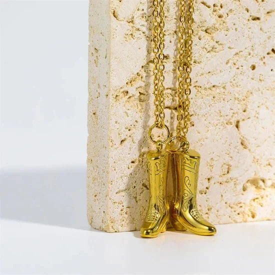 Cowgirl Boot Necklace