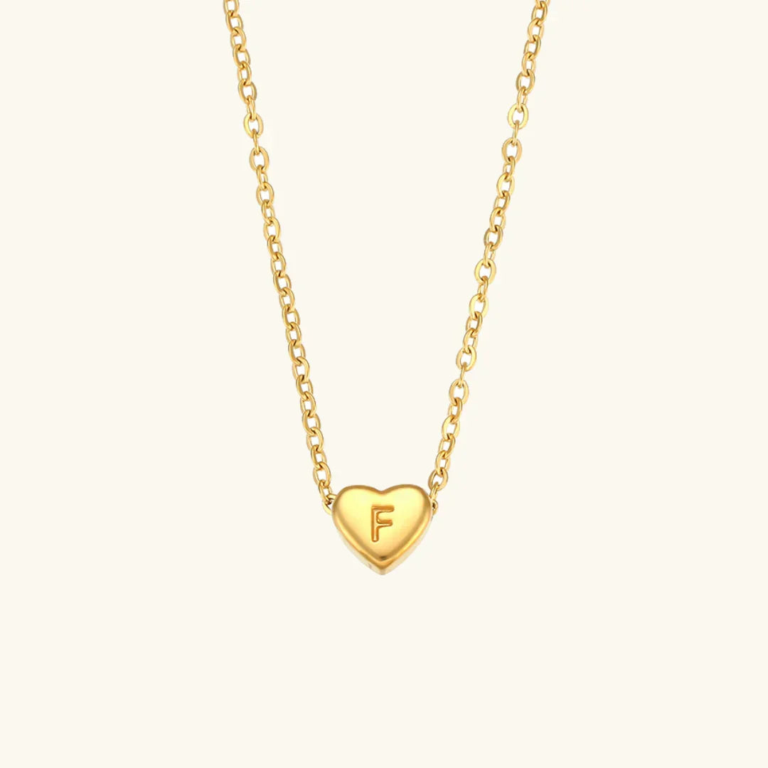 Heart Muse Initial Necklace