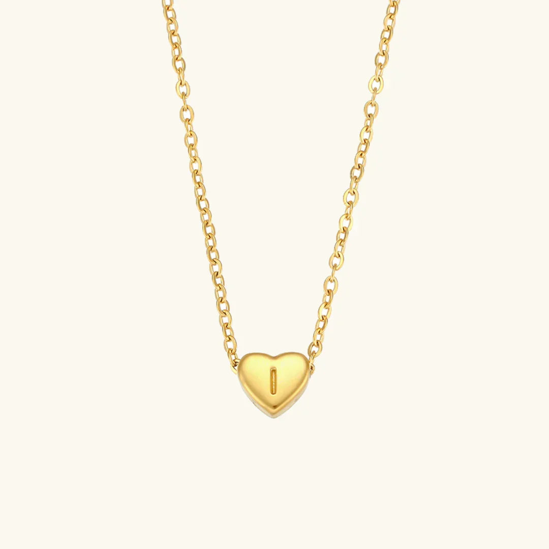 Heart Muse Initial Necklace